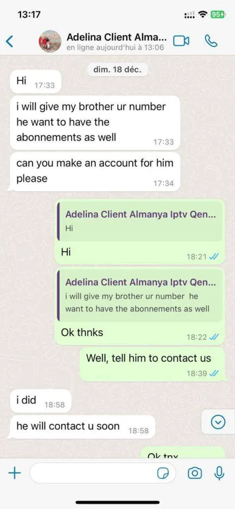 Send us your 4K streaming comments via WhatsApp